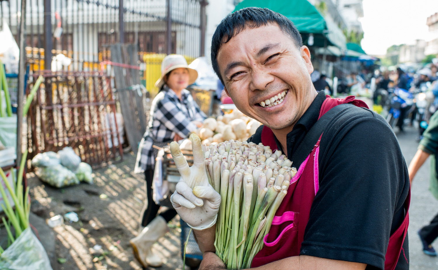 Chaing Mai Fresh Market Vendor - composition